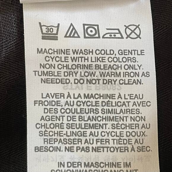 J. Crew Black Twill Joggers Zip Cuff Size 8 Ankle Length Casual Fall Outdoors - Picture 8 of 8